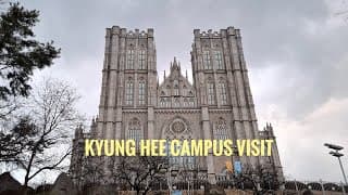Thumbnail for A Walk Through Kyung Hee University 🏛️ | Beautiful Campus Tour! | Hey Maruf!